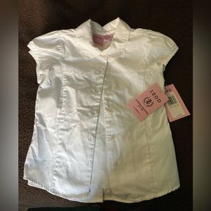 Izod 7 regular white dress shirt NWT